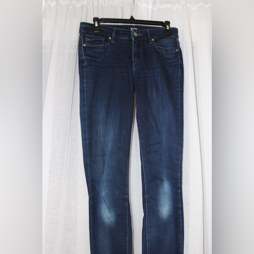 PAIGE Verdugo Ultra Skinny Dark Blue Straight Leg Jeans – Size 27